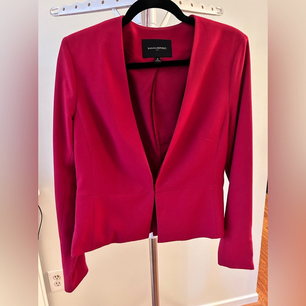 Banana Republic Red Blazer